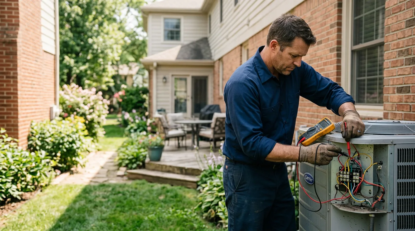 HVAC technician working near Luverne, ND
